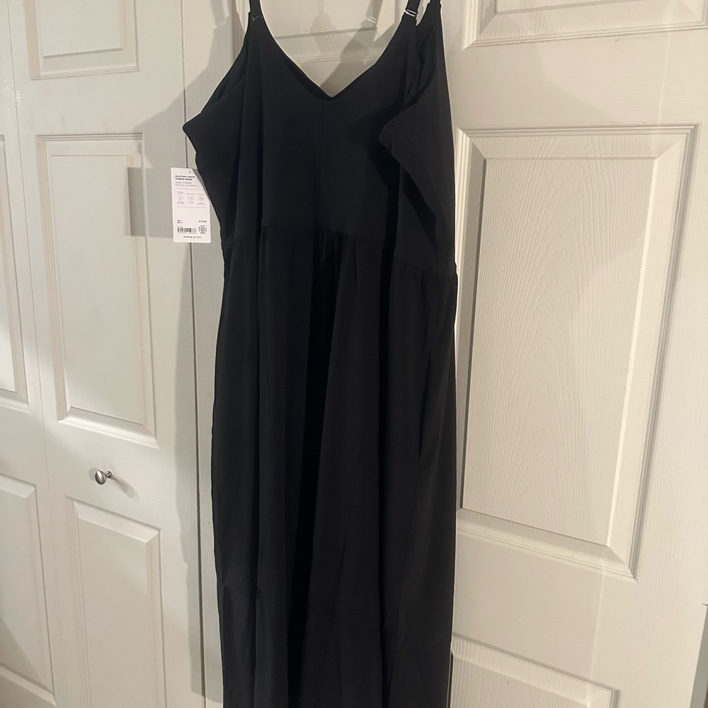 Athleta Black Maxi Sundress - Elation Hybrid V Neck
